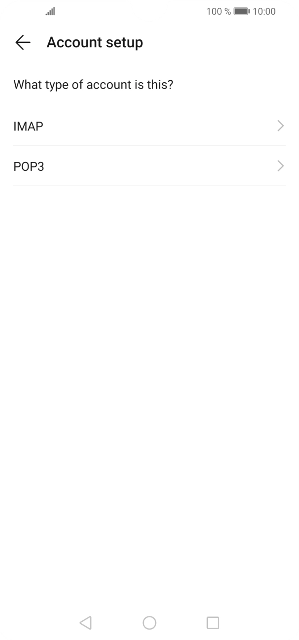 Press IMAP. Press IMAP.