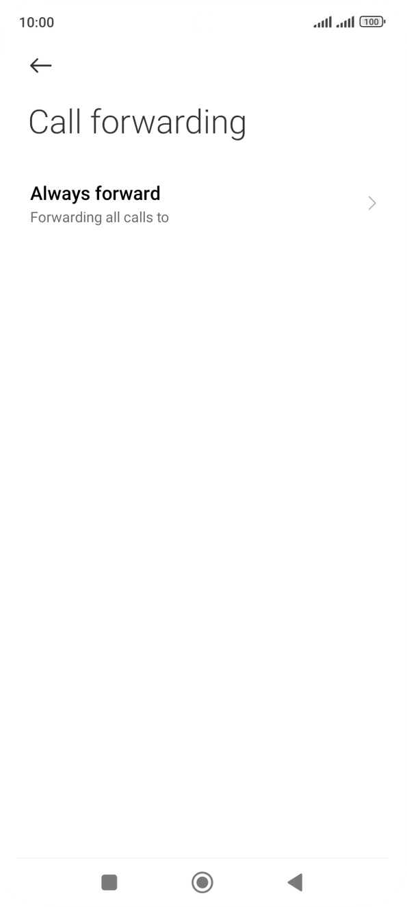 Press the required divert type.