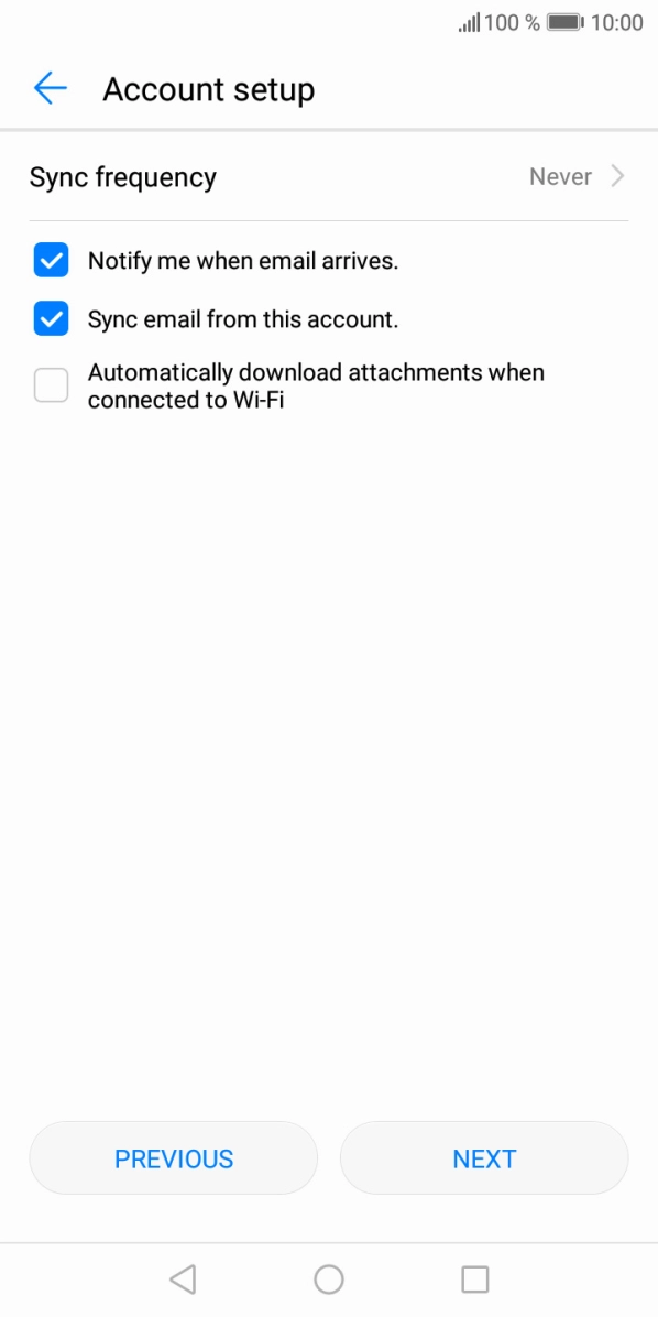 Press the drop down list next to 'Sync frequency'.