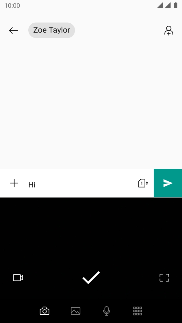 Press the gallery icon and go to the required folder.