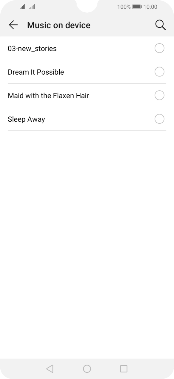 Press the required ring tones to hear them.