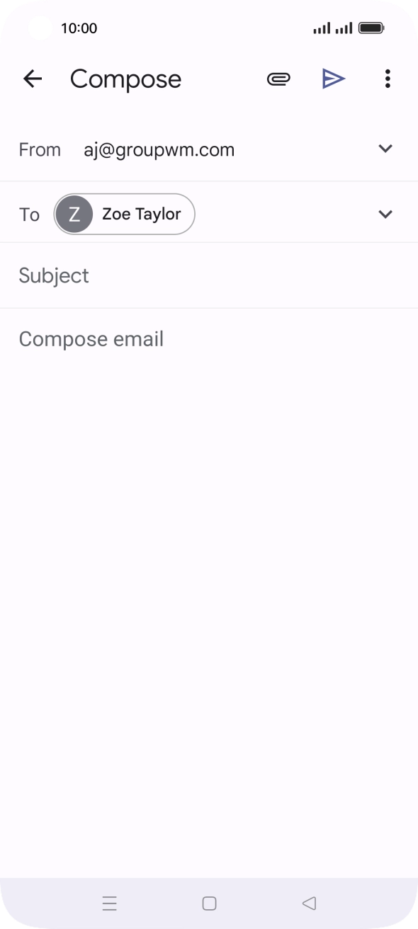 Press Subject and key in the required subject.