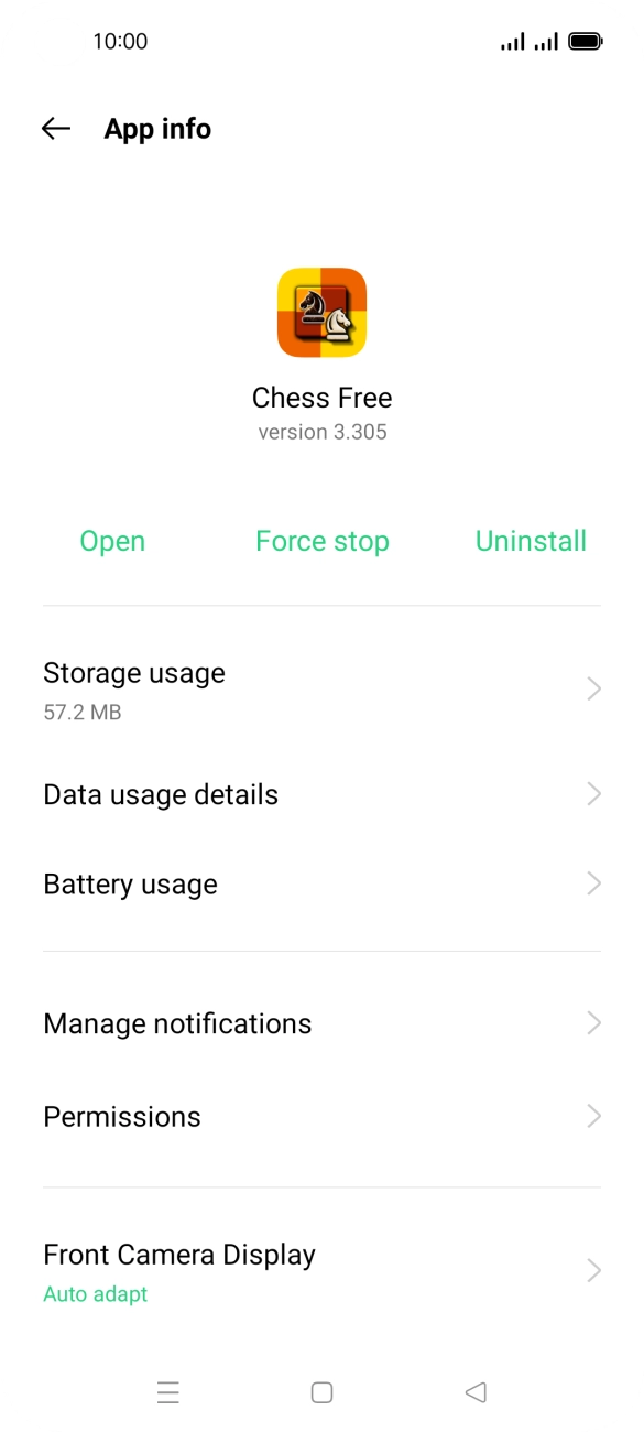 Press Storage usage.
