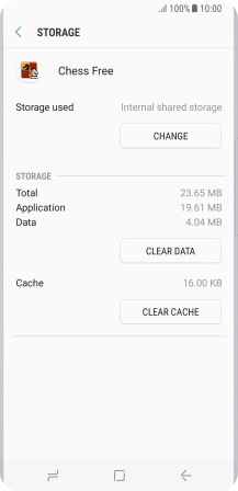 Press CLEAR CACHE.