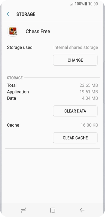 Press CLEAR CACHE.