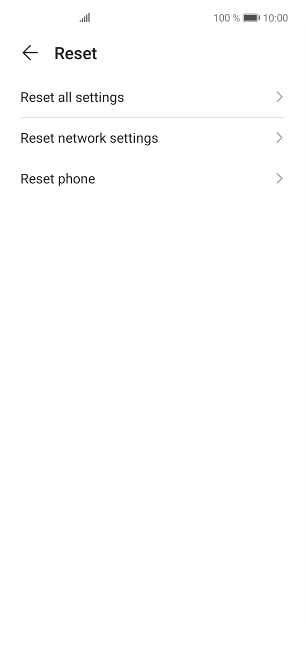 Press Reset phone.