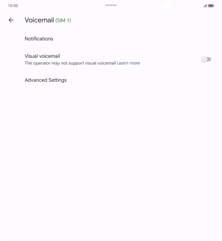 Press Advanced Settings.