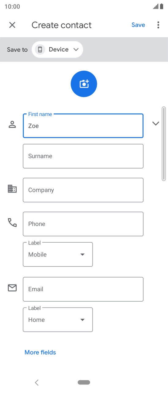 Press Surname and key in the required last name.