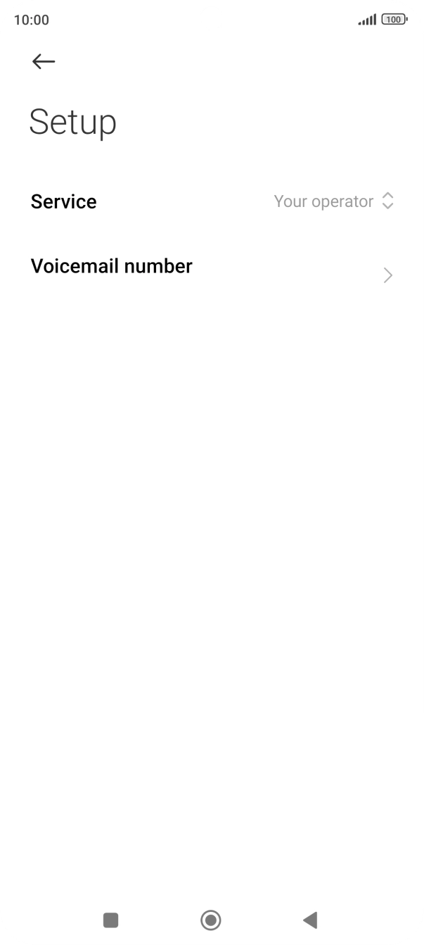 Press Voicemail number.