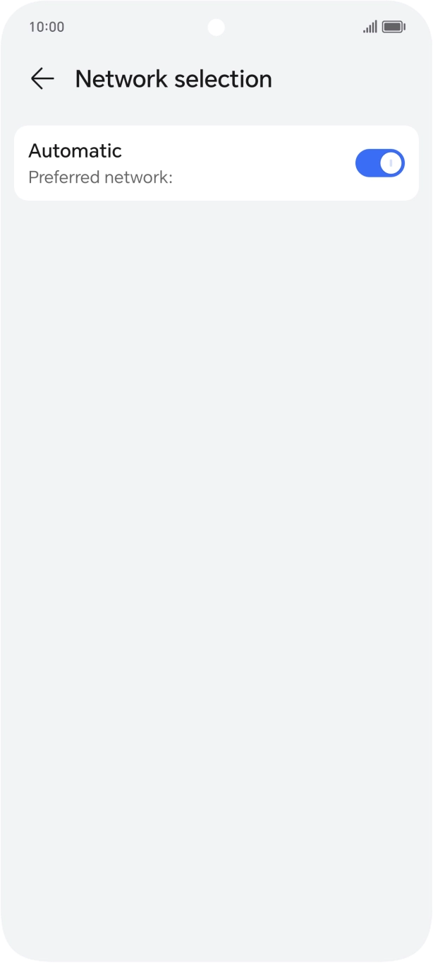Press the indicator next to 'Automatic' to turn off the function. Press the indicator next to 'Automatic' to turn off the function.