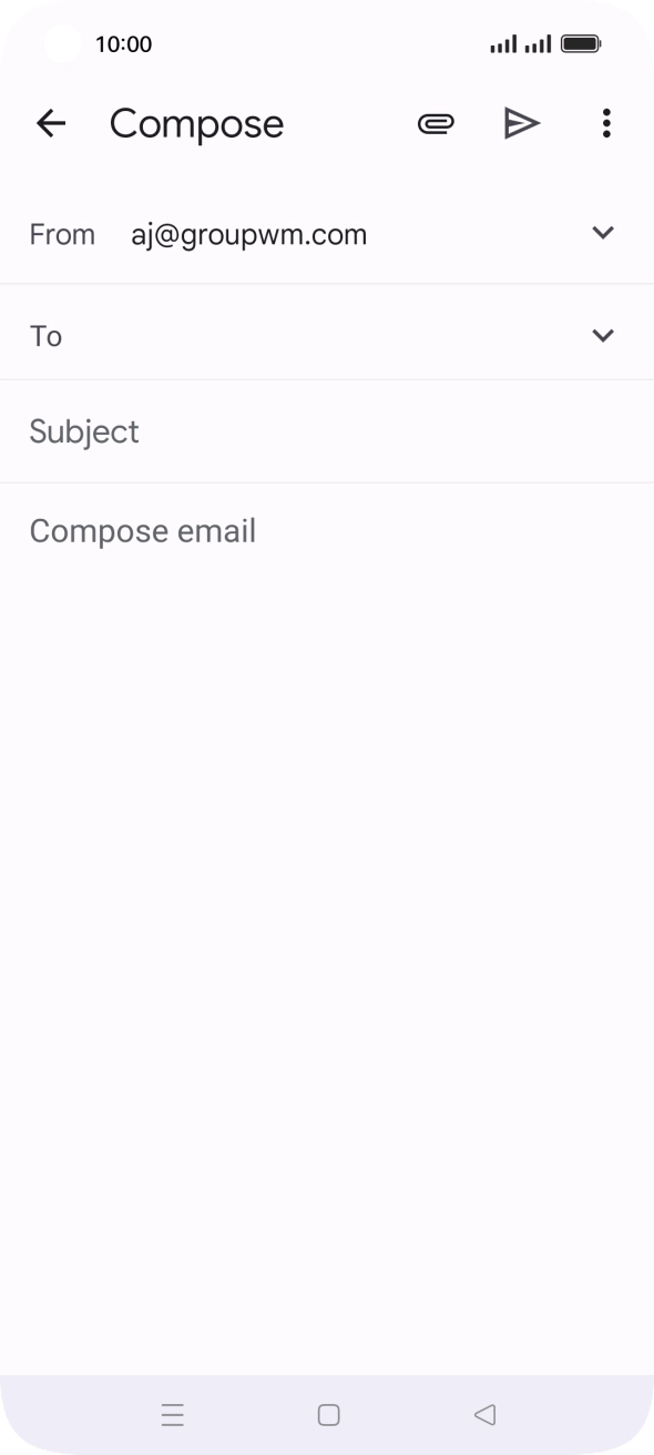 Press the field next to 'To' and key in the first letters of the recipient's name.