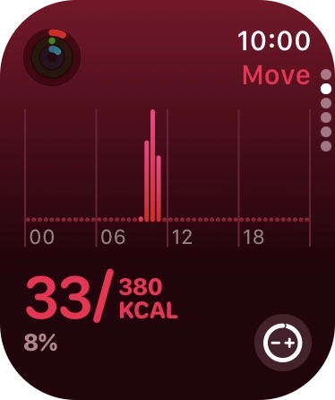 Keep sliding upwards to see the number of steps, distance and number of floors you've covered.