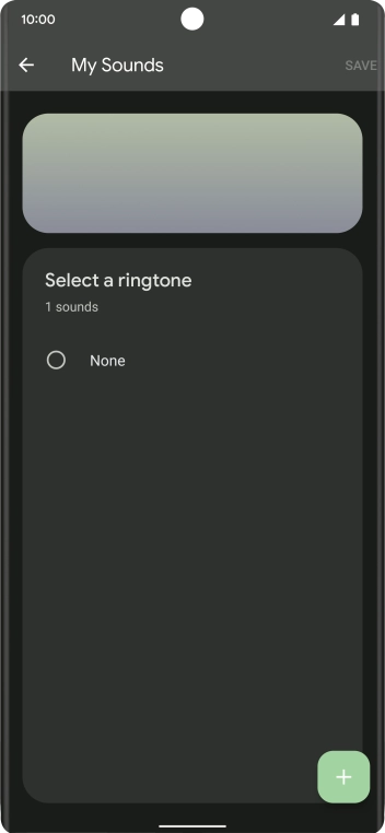 Press the add ring tone icon and go to the required folder.