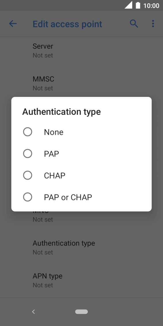 Press PAP. Press PAP.