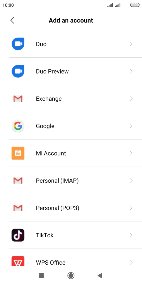 Press the Home key to return to the home screen.