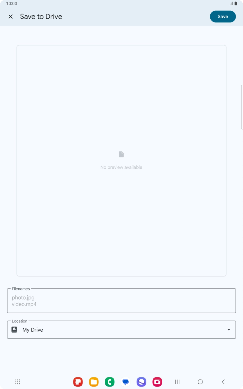 Press the field below 'Location' and go to the required folder.