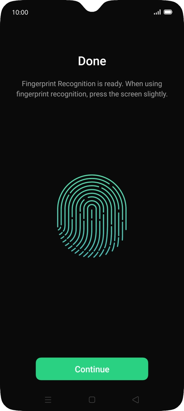 Press Continue. Press Continue.