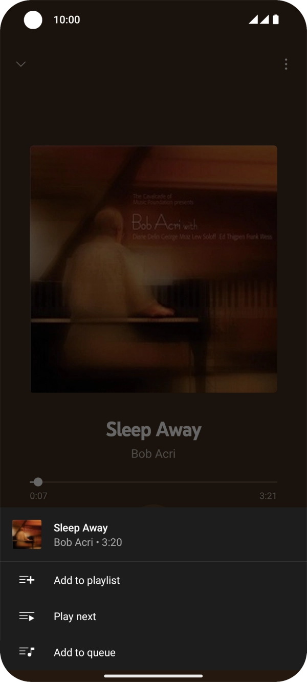 Press Add to playlist.