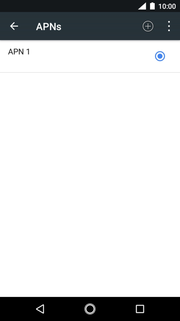 Press the new data connection icon. Press the new data connection icon.