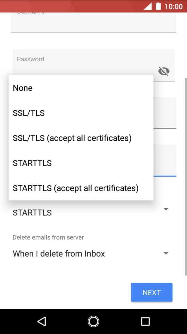 Press None to turn off the function.
