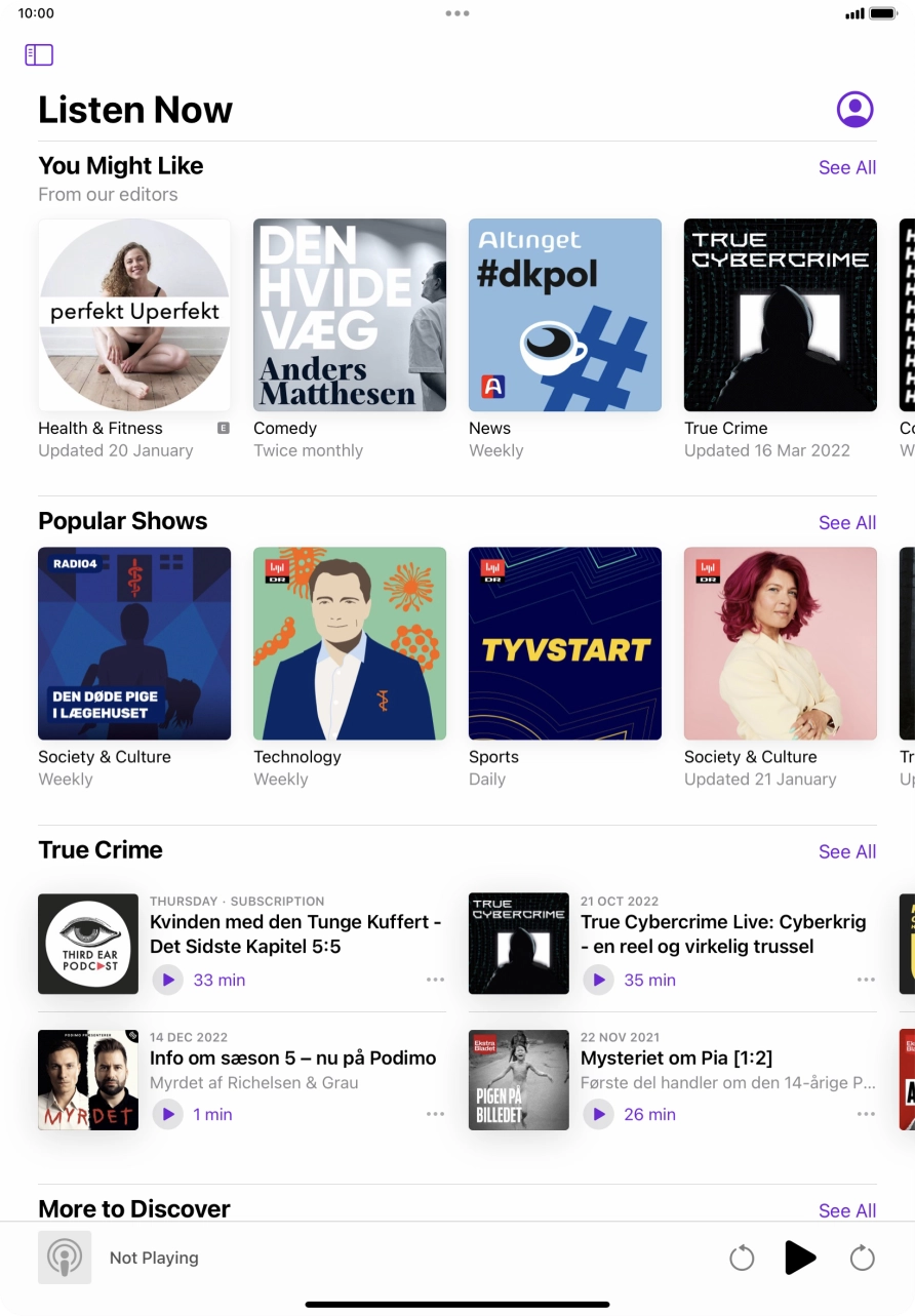 Slide your finger upwards starting from the bottom of the screen to return to the home screen.