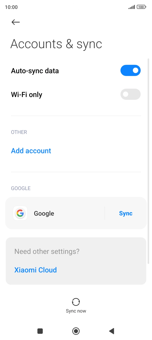 Press the Home key to return to the home screen.