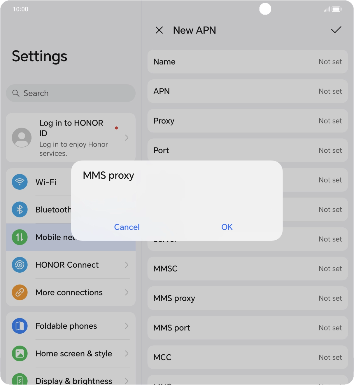 Key in 82.132.254.1 and press OK. Key in 82.132.254.1 and press OK.