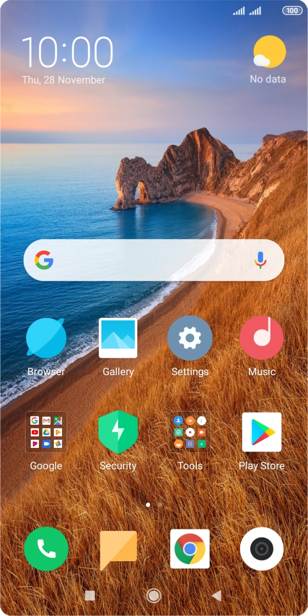 Slide two fingers downwards starting from the top of the screen. Slide two fingers downwards starting from the top of the screen.