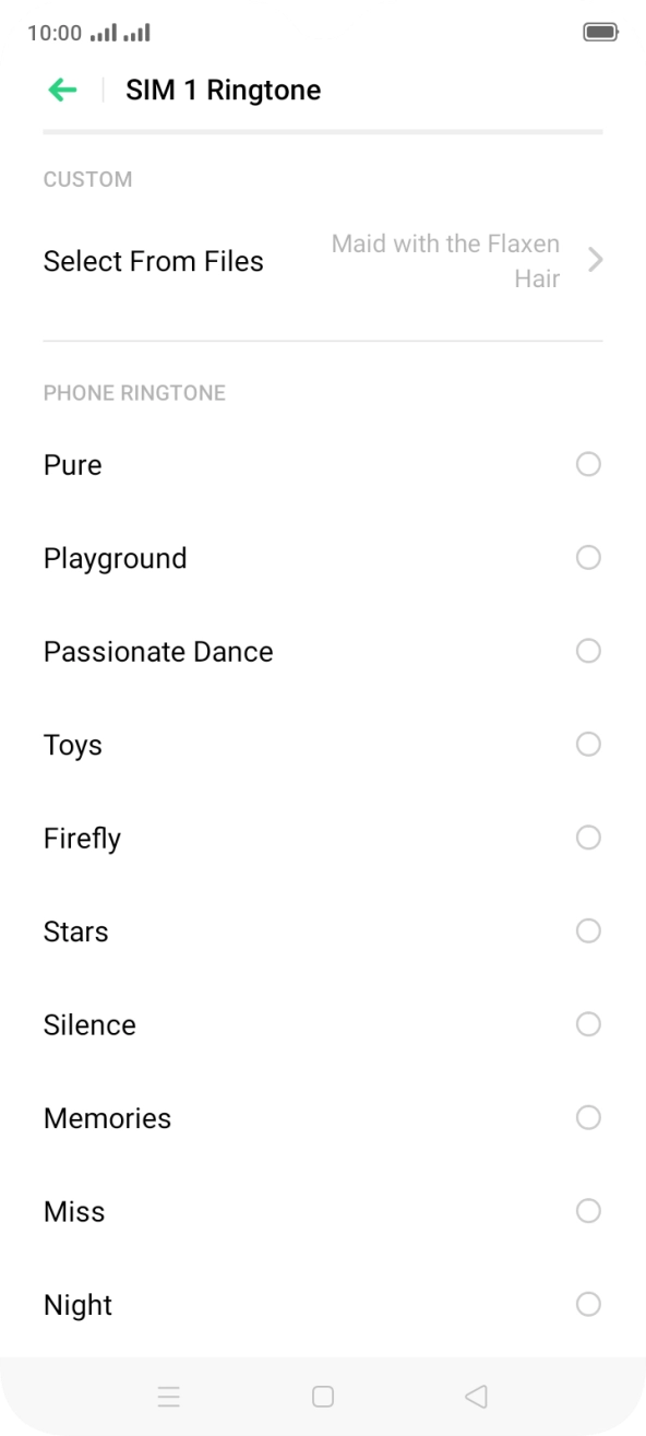 Press the Home key to return to the home screen.