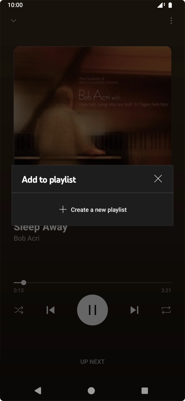Press Create a new playlist.