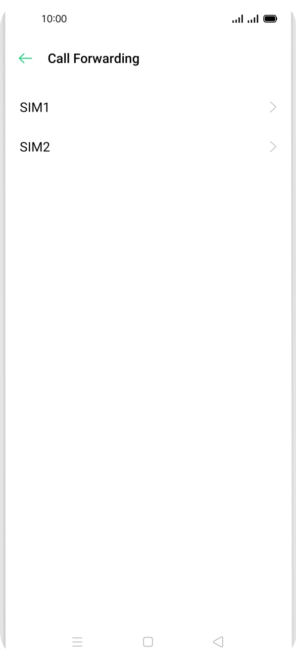 Press the required SIM.