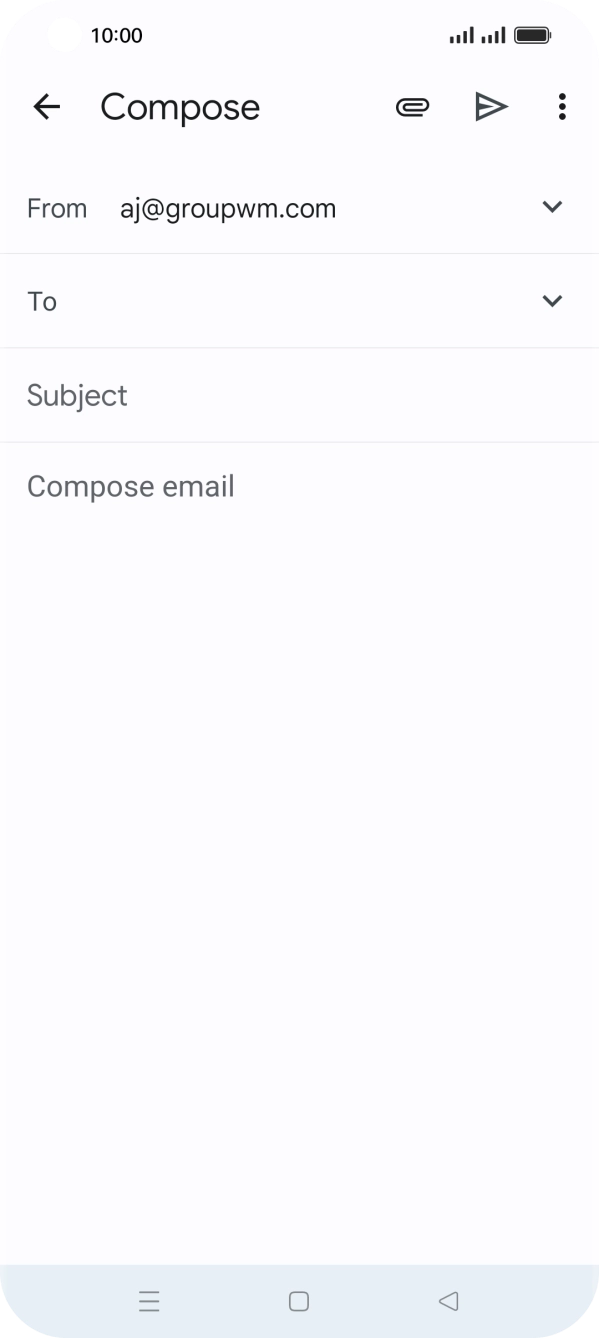 Press the field next to 'To' and key in the first letters of the recipient's name.