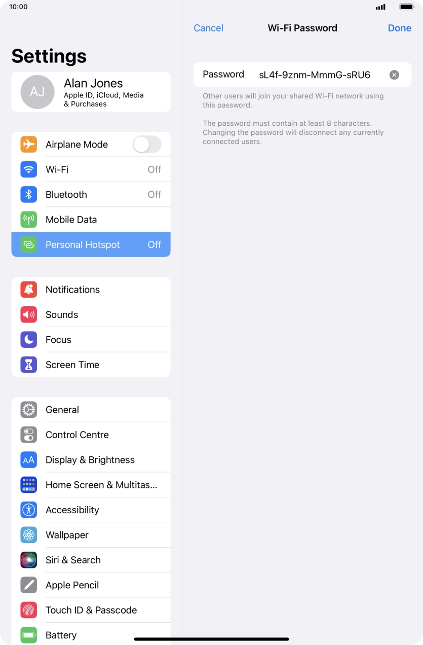 Press Done. Press Done.