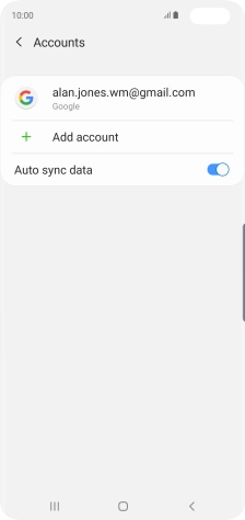 Press the required account.