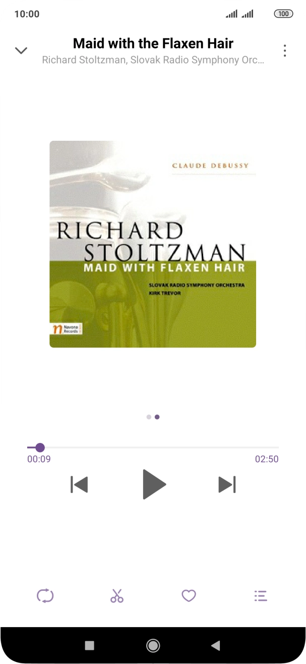 Press arrow right to go to the next audio file.