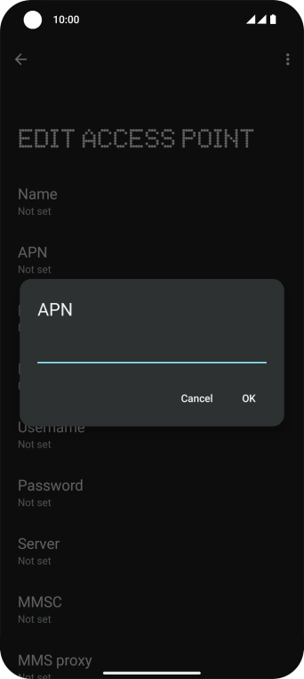 Key in wap.o2.co.uk and press OK. Key in wap.o2.co.uk and press OK.