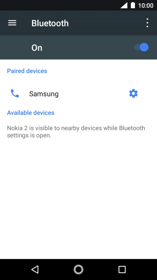 Press the Home key to return to the home screen.
