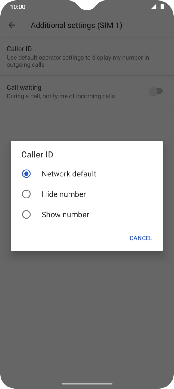 Press Show number to turn on caller identification. Press Show number to turn on caller identification.