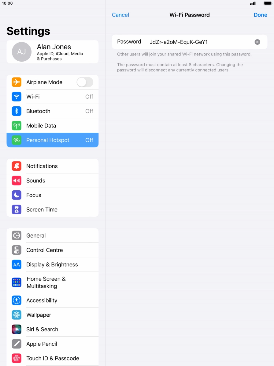 Press Done. Press Done.