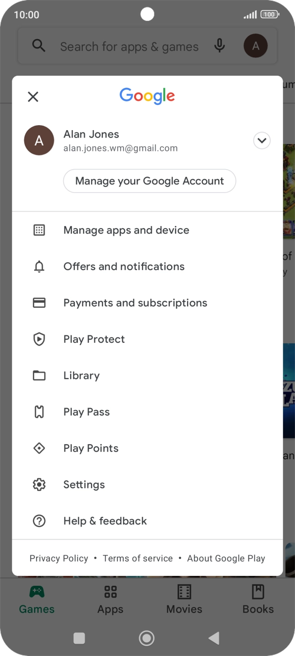 Press Settings. Press Settings.