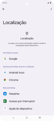 Prima a app pretendida.