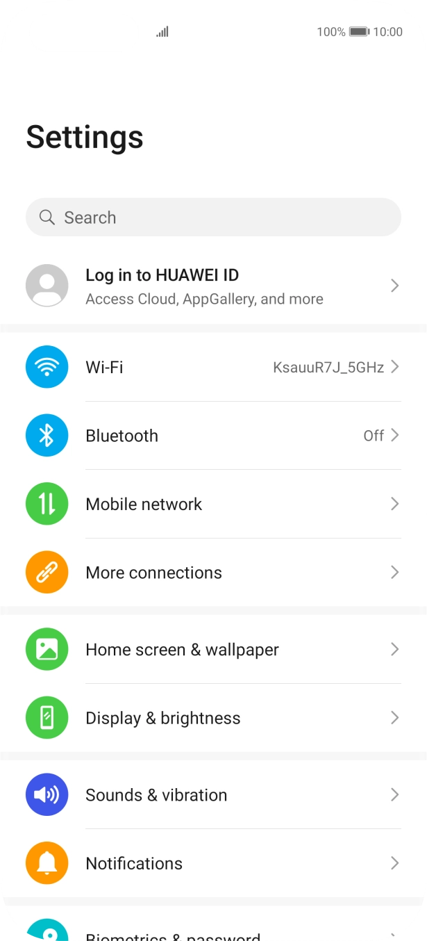 Press Wi-Fi. Press Wi-Fi.
