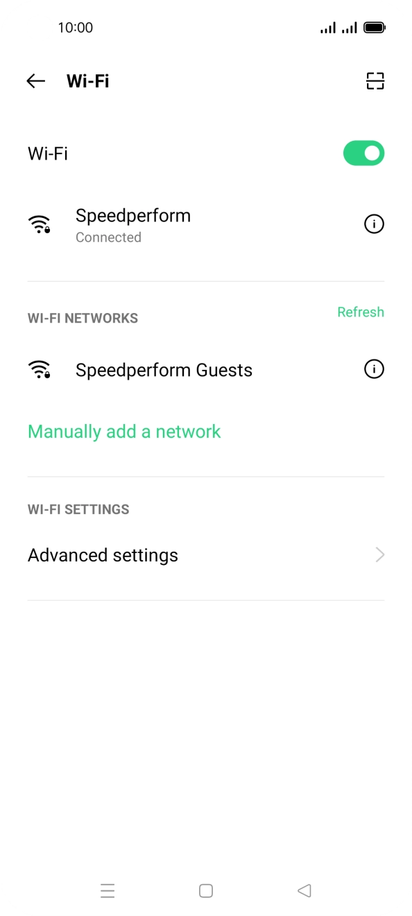 Press the Home key to return to the home screen.