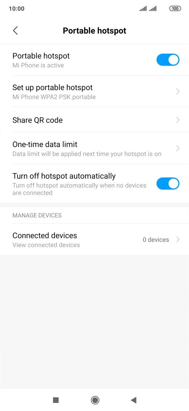 Press the Home key to return to the home screen.