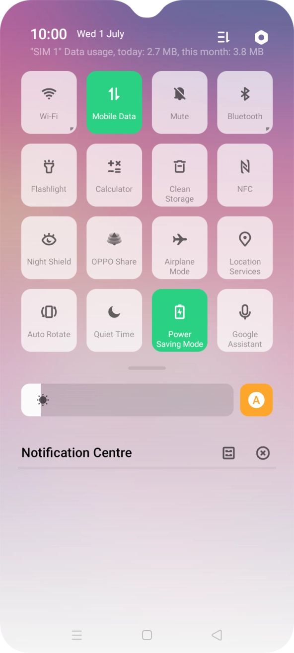 Press the Home key to return to the home screen.