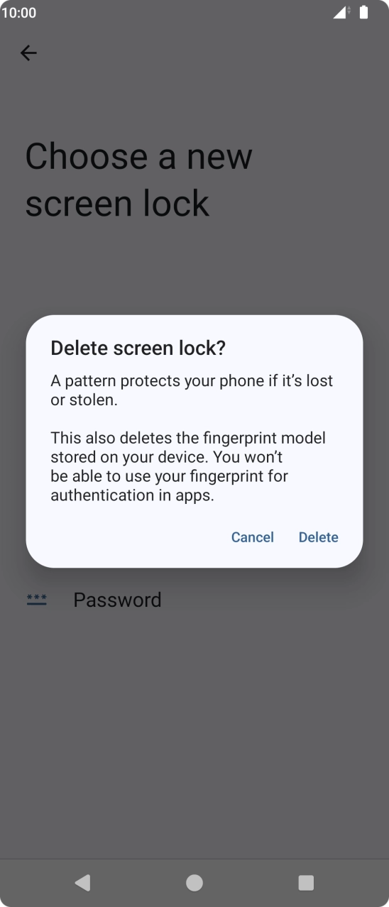 Press Delete. Press Delete.