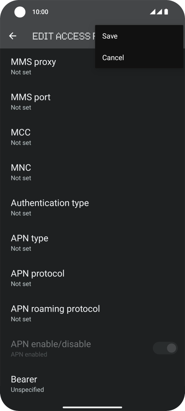 Press Save. Press Save.