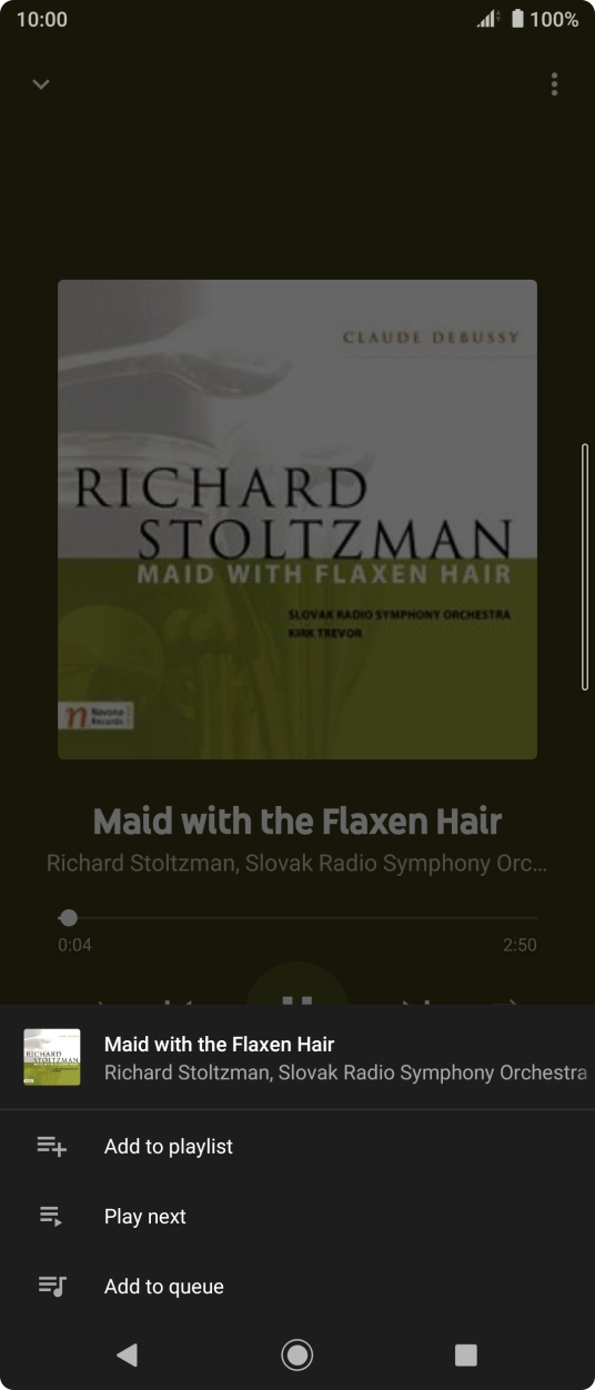 Press Add to playlist.