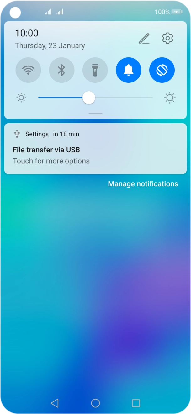 Press Touch for more options.