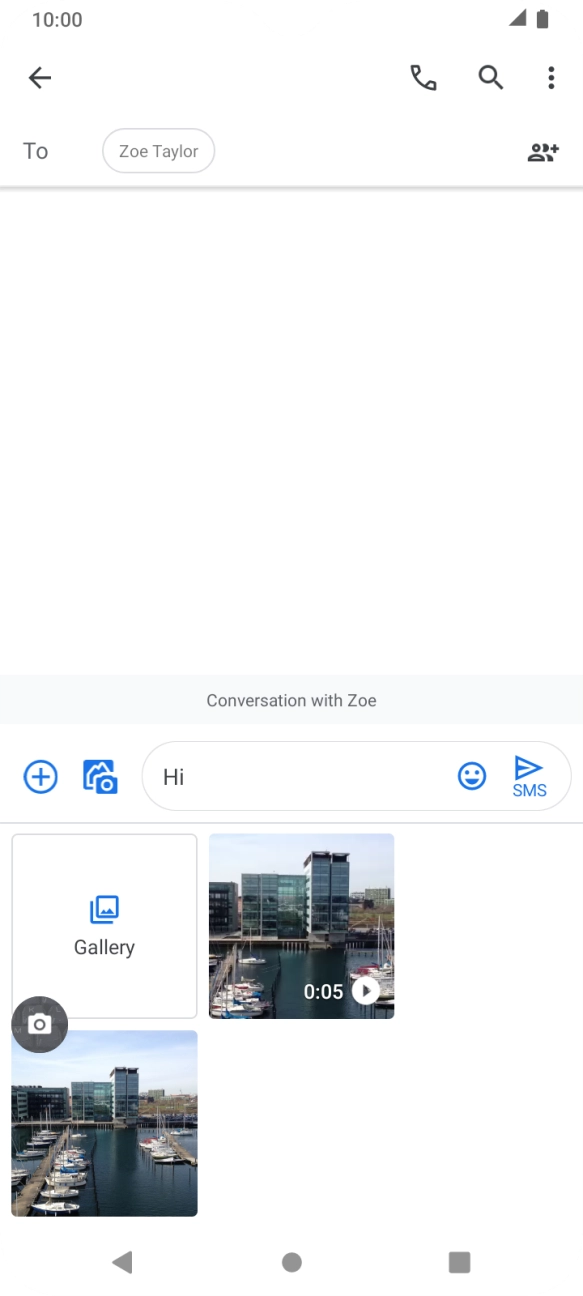 Press Gallery and go to the required folder.
